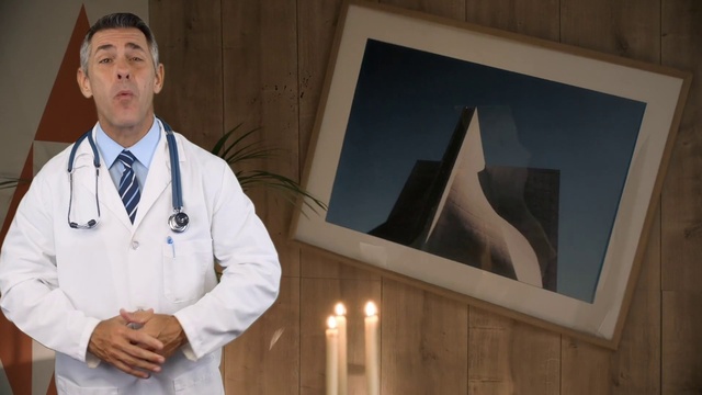 Video Reference: Dress shirt, Candle, Sleeve, Gesture, Collar, Picture frame, White coat, Event, Candle holder, Art