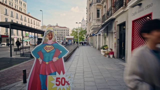 Video Reference: Building, Sky, Plant, Infrastructure, Window, Road surface, Travel, Public space, Fun, Street fashion