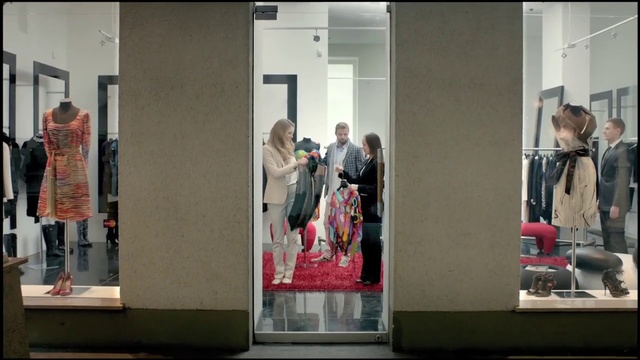 Video Reference: Outerwear, Automotive design, Fixture, Interior design, Dress, Art, Street fashion, Display case, Fashion design, Retail