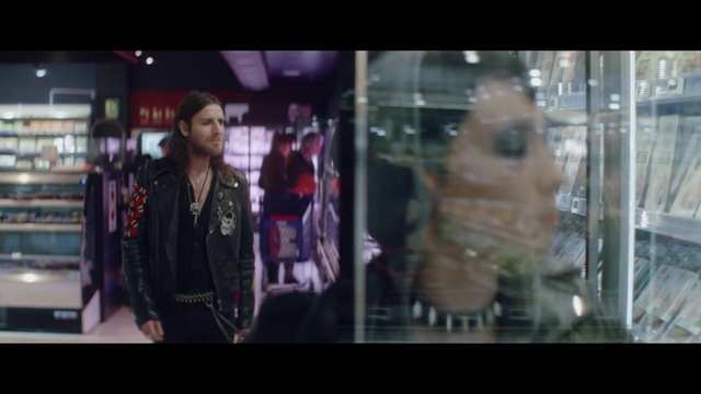 Video Reference: Hairstyle, Sleeve, Street fashion, Display case, Fashion design, Leather jacket, Event, Fun, Retail, Formal wear