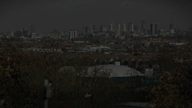 Video Reference: Building, Sky, Grey, Urban design, Window, City, Landscape, Cityscape, Horizon, Roof