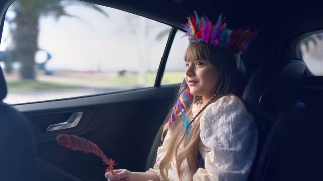 Video Reference: Car, Flash photography, Automotive design, Happy, Vehicle door, Street fashion, Black hair, Leisure, Steering wheel, Motor vehicle