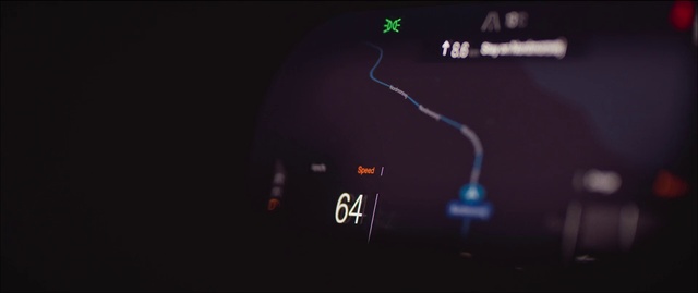 Video Reference: Automotive lighting, Automotive design, Font, Speedometer, Sky, Display device, Electric blue, Gauge, Auto part, Circle