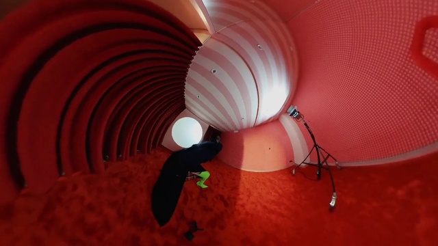 Video Reference: Wood, Tints and shades, Circle, Ceiling, Symmetry, Magenta, Pattern, Art, Fashion accessory, Carmine