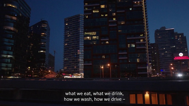 Video Reference: Building, Skyscraper, Sky, Window, Electricity, Dusk, Tower block, Tower, Street light, Condominium