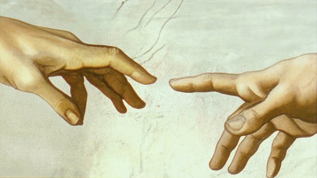 Video Reference: painting, hands, reaching, fingers, art, close-up, fresco, detail, classical, gesture, touch, texture, wall, illustration