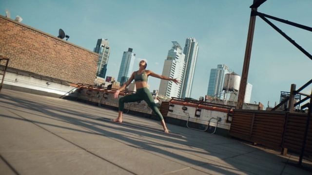 Video Reference: Sky, Building, Asphalt, Rolling, Street stunts, City, Metropolitan area, Recreation, Roof, Road