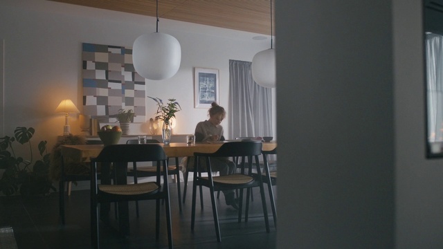 Video Reference: Furniture, Table, Building, Lighting, Chair, Lamp, Grey, Wood, Kitchen & dining room table, Material property