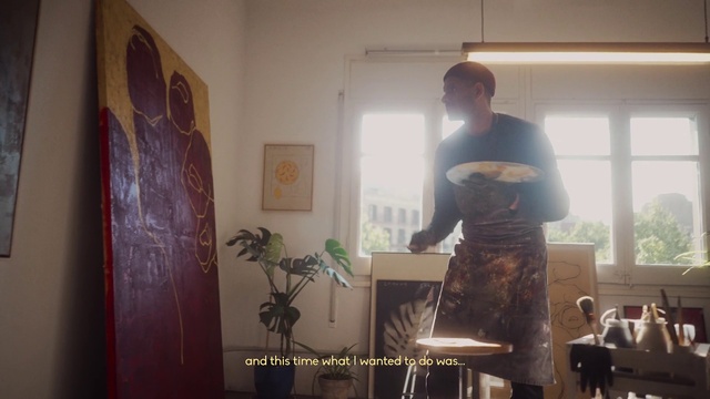 Video Reference: Furniture, Plant, Window, Standing, Interior design, Houseplant, Flooring, Art, Picture frame, Ceiling