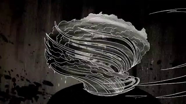 Video Reference: Headgear, Flash photography, Art, Tints and shades, Darkness, Monochrome, Monochrome photography, Pattern, Visual arts, Painting