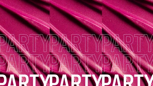 Video Reference: Textile, Sleeve, Pink, Font, Material property, Violet, Magenta, Electric blue, T-shirt, Carmine