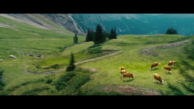 Video Reference: Mountain, Plant, Sky, Natural landscape, Tree, Highland, People in nature, Fawn, Grass, Landscape