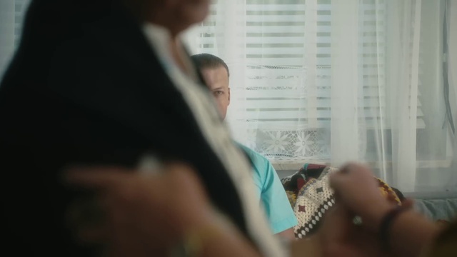 Video Reference: Window, Gesture, Window blind, Building, Event, Fun, Conversation, Suit, Sitting, Room