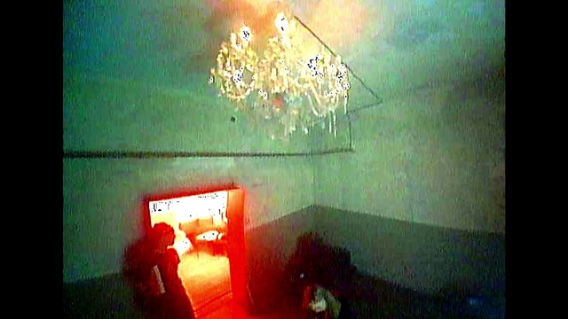 Video Reference: Rectangle, Art, Tints and shades, Font, Event, Glass, Visual arts, Paint, Display device, Room