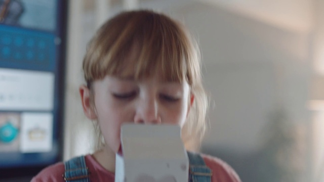 Video Reference: Nose, Lip, Chin, Eyelash, Happy, Blond, Fun, Toddler, Bangs, Hime cut