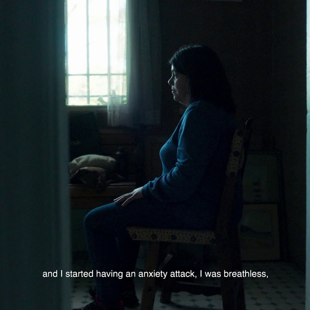 Video Reference: Window, Flash photography, Comfort, Tints and shades, Chair, Electric blue, Darkness, Sitting, Curtain, Human leg