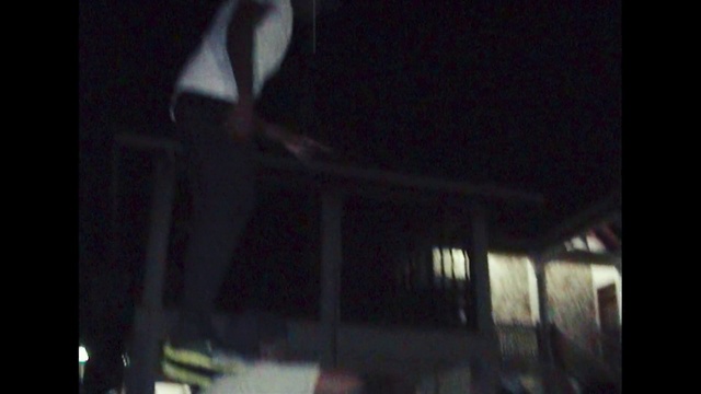 Video Reference: Building, Tints and shades, Font, Rectangle, Darkness, Event, Room, Monochrome, Monochrome photography, Ceiling