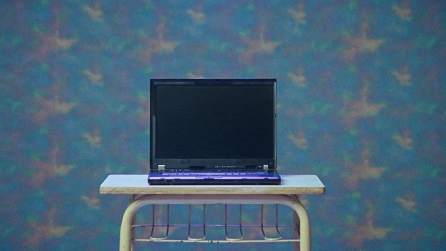 Video Reference: Computer, Laptop, Personal computer, Netbook, Furniture, Output device, Table, Azure, Sky, Space bar