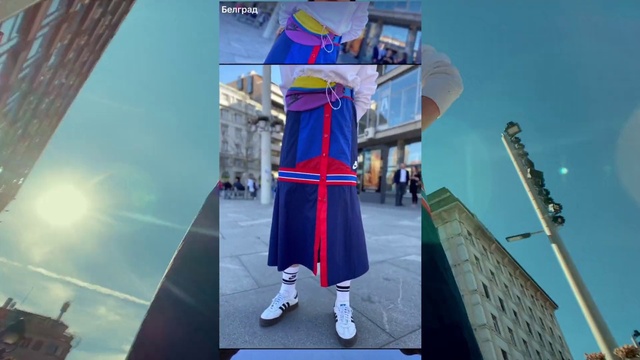 Video Reference: World, Sky, Academic dress, Street fashion, Mortarboard, Electric blue, Fashion design, Event, Uniform, Fictional character