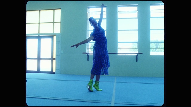 Video Reference: Window, Azure, Sleeve, Rectangle, Electric blue, Flooring, Glass, Recreation, Room, Display device