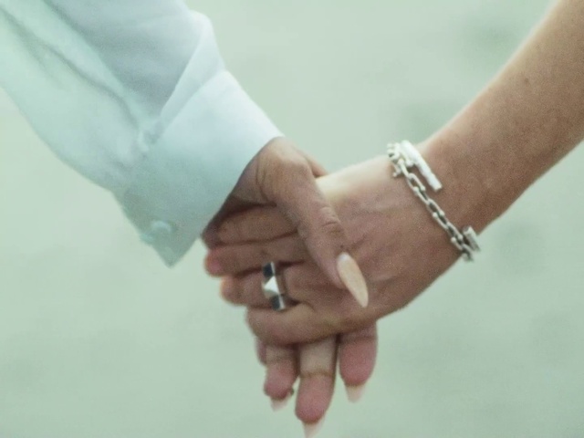 Video Reference: Hand, Body jewelry, Sleeve, Finger, Gesture, Thumb, Nail, Material property, Wrist, Blazer