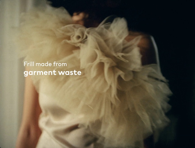 Video Reference: Dress, Sleeve, Natural material, Feather, Petal, Headpiece, Bridal accessory, Font, Electric blue, Hair accessory