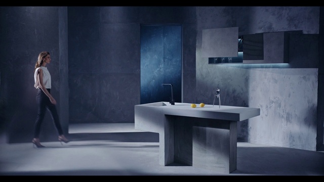 Video Reference: Tap, Automotive design, Plumbing fixture, Table, Grey, Sink, Art, Rectangle, Flooring, Event