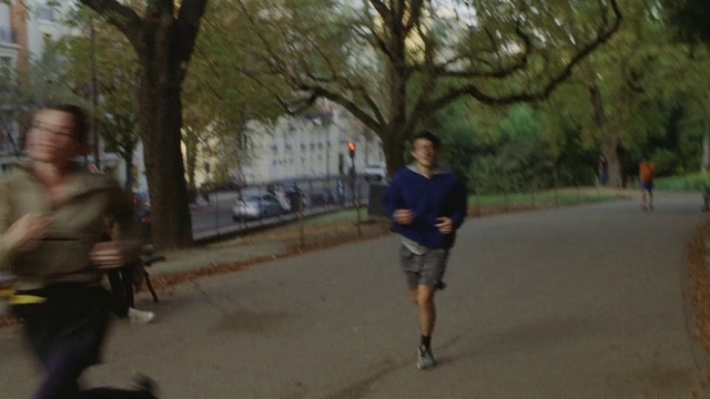 Video Reference: Shorts, Tree, Human, Plant, Outdoor recreation, Road surface, Asphalt, Atmospheric phenomenon, Leisure, Recreation