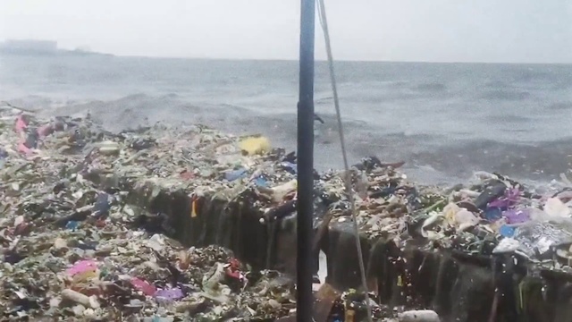 Video Reference: Sky, Water, Pollution, Event, Landscape, City, Horizon, Plastic, Wind, Waste