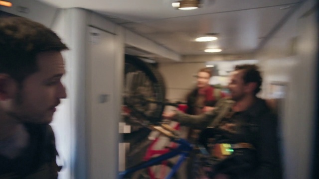 Video Reference: Bicycle, Bicycle wheel, Microphone, Bicycle tire, Event, Fun, Audio equipment, Eyewear, Recreation, Tire