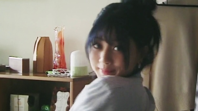 Video Reference: Eyelash, Jaw, Table, Bangs, Black hair, Lipstick, Hime cut, Desk, Selfie, Sitting