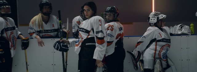 Video Reference: Hockey protective equipment, Sports uniform, Hockey pants, Ice hockey equipment, Sports equipment, Sports gear, Helmet, Jersey, Field house, College ice hockey