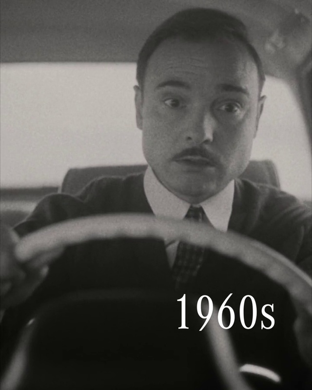 Video Reference: Forehead, Chin, Eyebrow, Jaw, Standing, Style, Flash photography, Black-and-white, Collar, Comfort