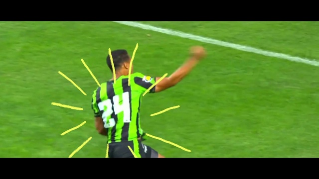 Video Reference: Shorts, Playing sports, Gesture, Grass, Player, Recreation, Competition event, Font, Ball game, Sports