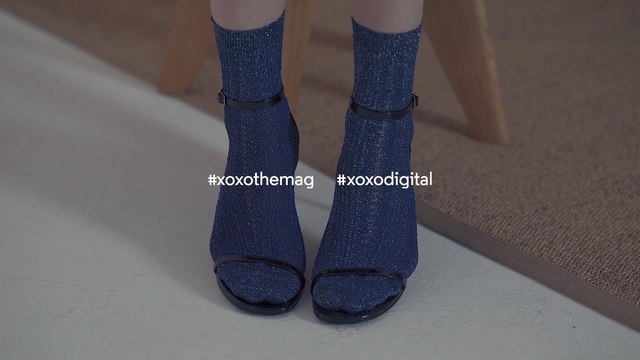Video Reference: Human body, Grey, Sock, Denim, Synthetic rubber, Sportswear, Font, Foot, Woolen, Electric blue