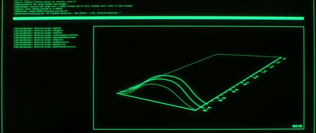 Video Reference: Green, Rectangle, Font, Technology, Electronic device, Electric blue, Visual effect lighting, Space, Neon, Slope