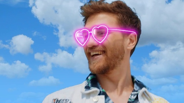Video Reference: Forehead, Glasses, Smile, Lip, Cloud, Vision care, Sky, Daytime, Photograph, Eyebrow