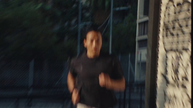 Video Reference: Flash photography, T-shirt, Wood, Midnight, Darkness, Forest, City, Facade, Fictional character, Reflection