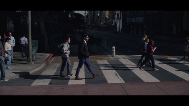 Video Reference: Road surface, Asphalt, Gesture, Grey, Zebra crossing, Road, Urban design, City, Sidewalk, Pedestrian crossing