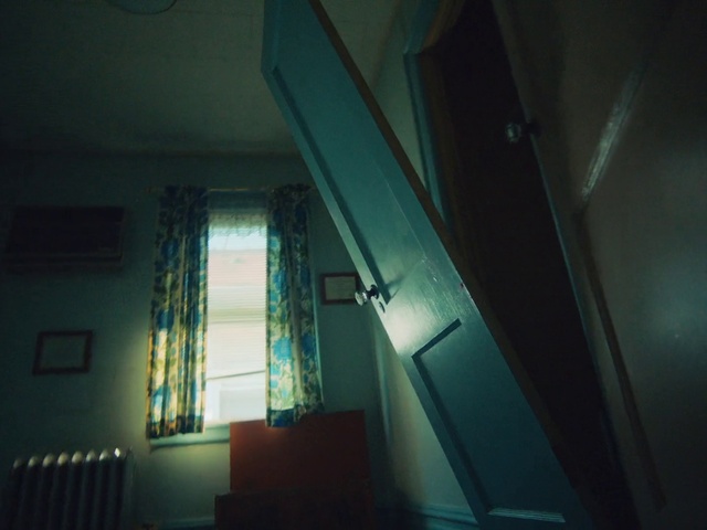 Video Reference: Window, Wood, Building, Shade, Window blind, Tints and shades, Glass, Ceiling, Darkness, Symmetry