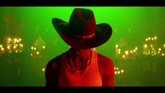 Video Reference: Hat, Sun hat, Organism, Costume hat, Headgear, Visual effect lighting, Entertainment, Fun, Event, Magenta