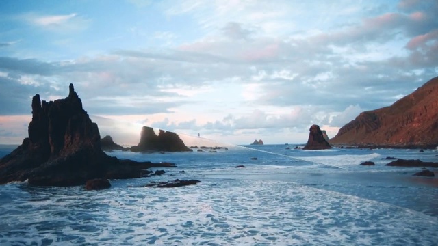 Video Reference: Cloud, Sky, Water, Natural landscape, Mountain, Watercourse, Terrain, Landscape, Cumulus, Horizon