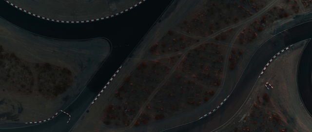 Video Reference: Thoroughfare, Road, Circle, Air travel, Urban design, Ceiling, Space, Pattern, Asphalt, City