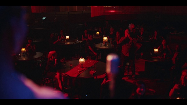 Video Reference: Interior design, Entertainment, Music, Performing arts, Magenta, Chair, Musical instrument accessory, Visual effect lighting, Music venue, Performance art