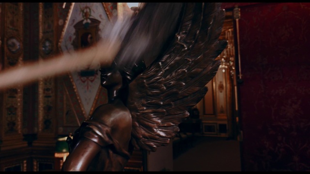 Video Reference: Wood, Sculpture, Art, Statue, Wing, Cg artwork, Darkness, Metal, Automotive tire, Bronze sculpture
