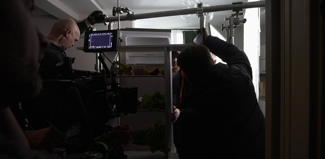 Video Reference: Shirt, Videographer, Tripod, Television crew, Film crew, Standing, Film industry, Film studio, Cinematographer, Documentary