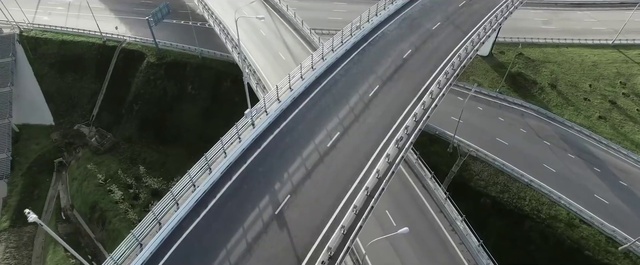 Video Reference: Bridge, Composite material, Overpass, Road, City, Road surface, Urban design, Metropolis, Air travel, Metal