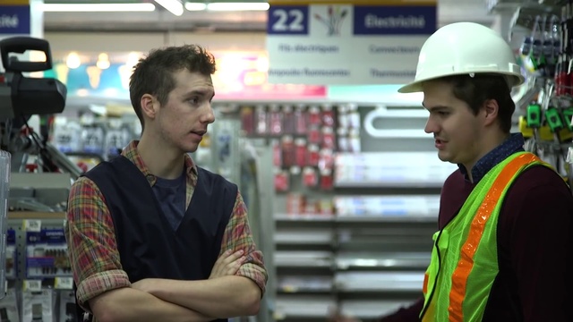 Video Reference: Helmet, Hard hat, High-visibility clothing, Green, Workwear, Sleeve, Engineering, Personal protective equipment, Vest, Job