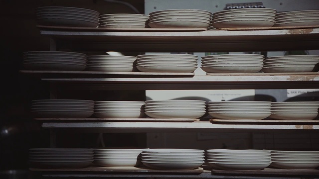 Video Reference: Shelf, Dishware, White, Light, Automotive design, Shelving, Rectangle, Wood, Textile, Interior design