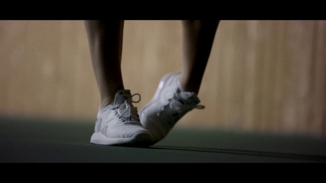 Video Reference: Footwear, Shoe, Leg, Dress, Plant, Knee, Grey, Calf, Thigh, Street fashion